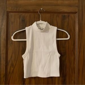 Babaton ribbed mock neck top